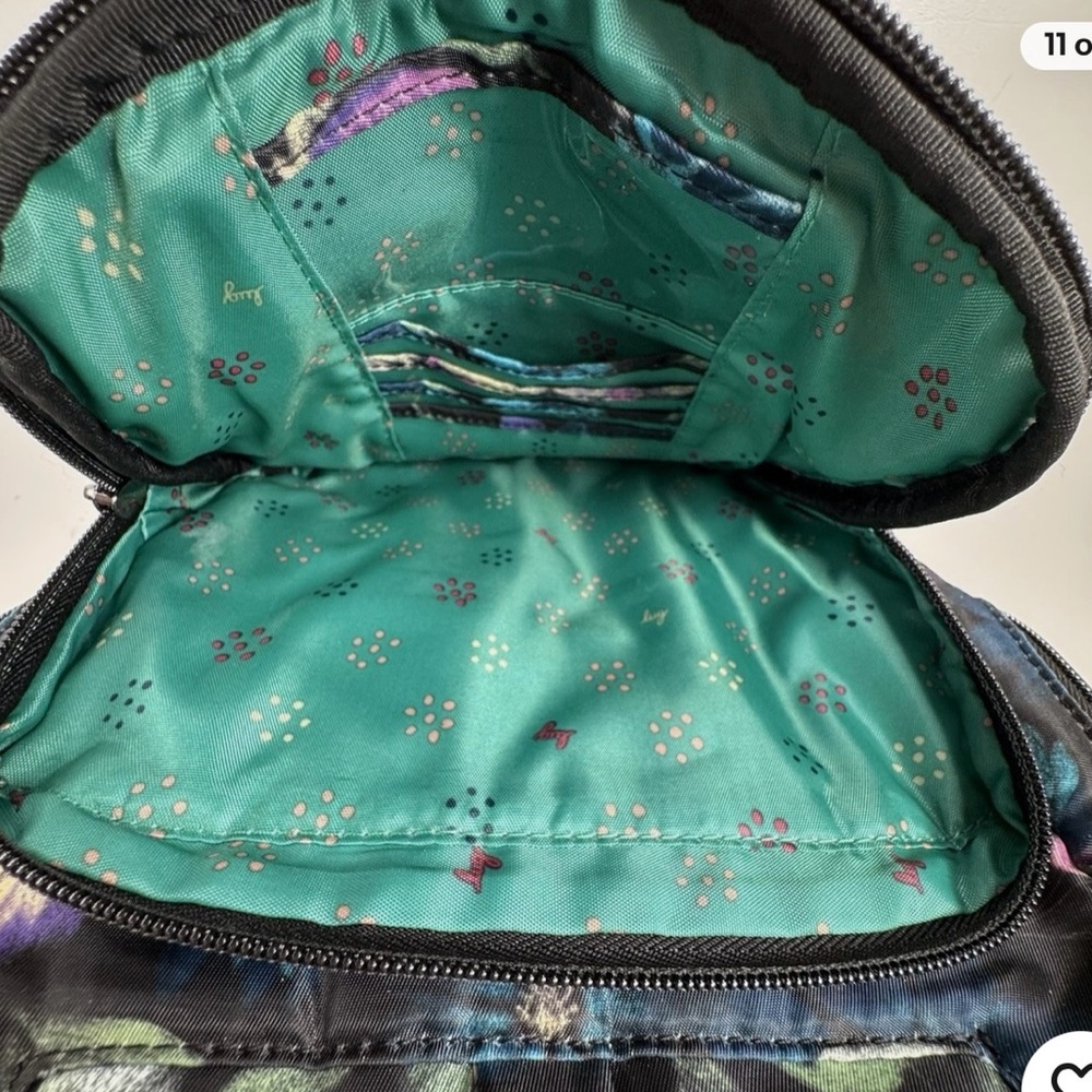 LUG Ranger Crossbody Shoulder Bag Bloom Black Floral Quilted - Picture 14 of 14